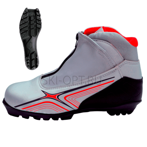 Лыжные ботинки NNN с клапаном и молнией