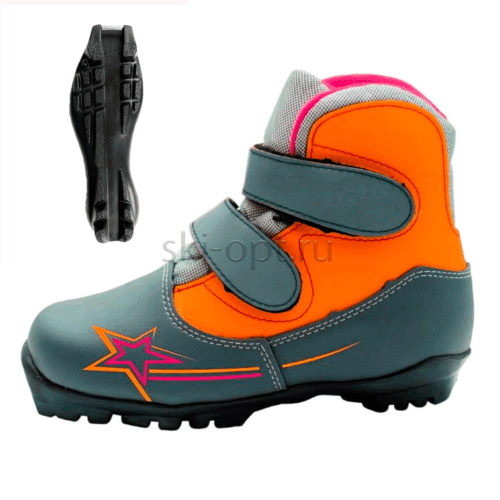 Ботинки лыжные SNS на липучке для классики