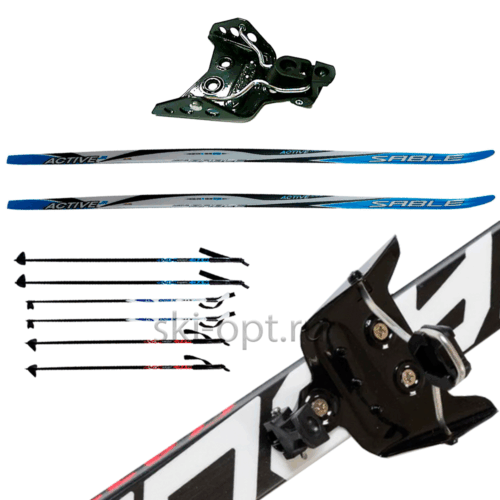 Надежный Лыжный Комплект с Креплением 75 мм для Комфортного Катания