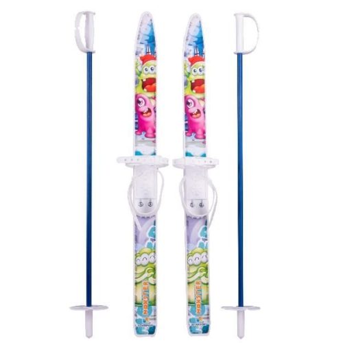 Лыжный комплект детский NovaSport Monster с палками в сетке (75/75)