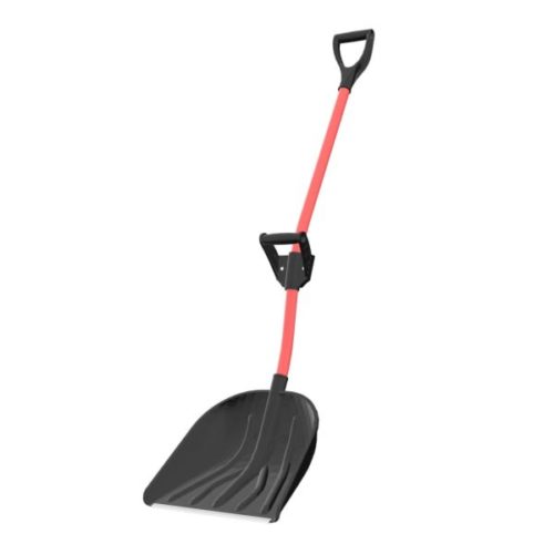 Лопата для снега "Рыцарь" с алюм.планкой, металл. черенком, V-ручкой и ручкой силы (7572-00)/2