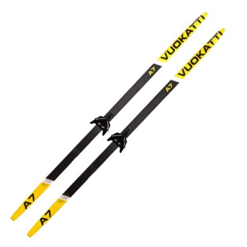Лыжный комплект VUOKATTI 195 75мм Step Black/Yellow