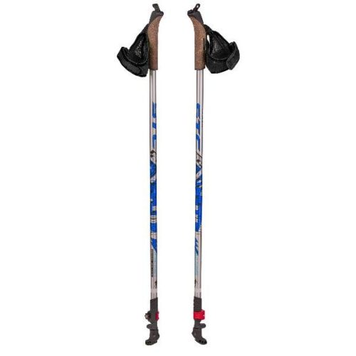 Палки для скандинавской ходьбы STC WALKER BLUE алюминий телескопические 100-135