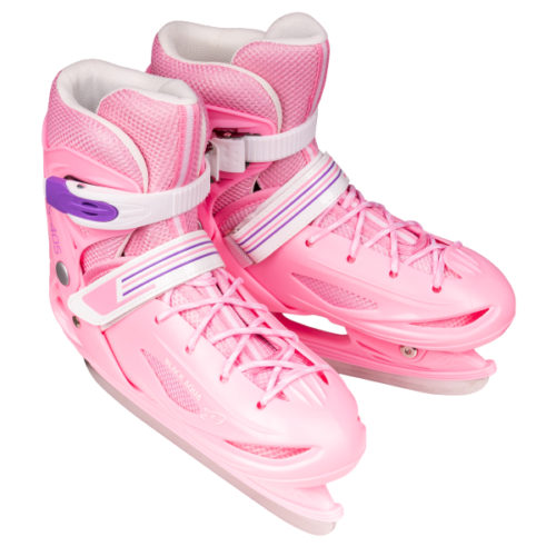 Коньки раздвижные BlackAqua AS-405, розовый
