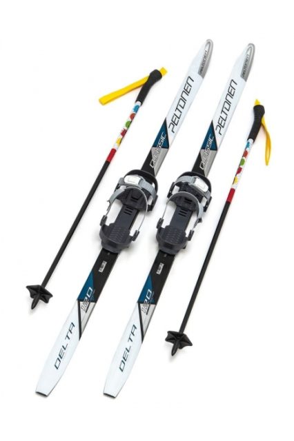 Лыжи Комплект с креплением SNOWMATIC K3 KIDS SOFT 120 STEP Peltonen Delta blue