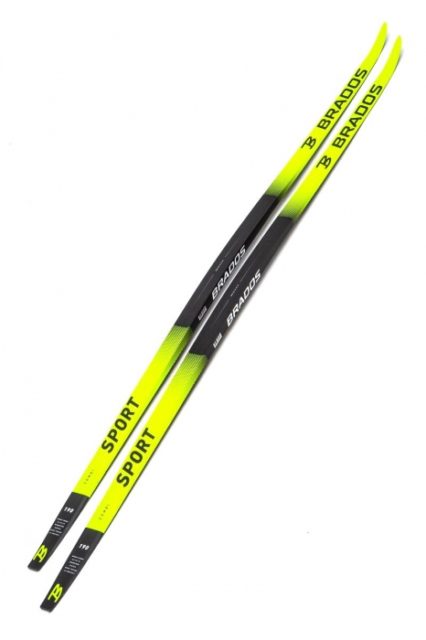 Лыжи спортивные BRADOS LS Yellow 2023 легкий спорт 190 (упак. 4 п.)