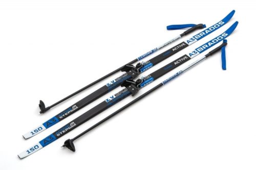 Лыжи Комплект 75 мм - 150 STEP Brados Active A3 Blue (упак. 6 комп.)
