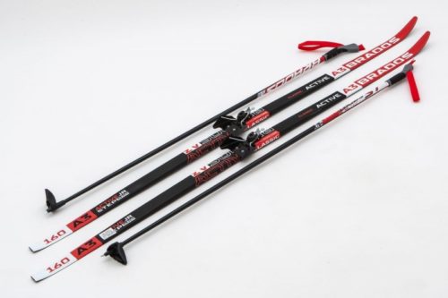 Лыжи Комплект 75 мм - 160 STEP Brados Active A3 Red (упак. 6 комп.)