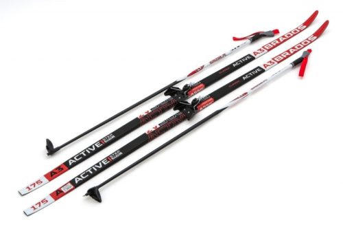 Лыжи Комплект 75 мм - 175 WAX Brados Active A3 Red (упак. 6 комп.)