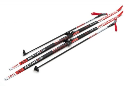 Лыжи Комплект 75 мм - 180 WAX Brados Active A3 Red (упак. 6 комп.)