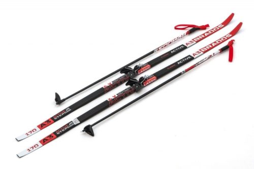 Лыжи Комплект 75 мм - 185 STEP Brados Active A3 Red (упак. 6 комп.)