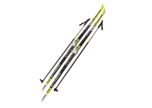 Лыжи Комплект 75 мм - 195 WAX Brados Active A3 Yellow (упак. 6 комп.)