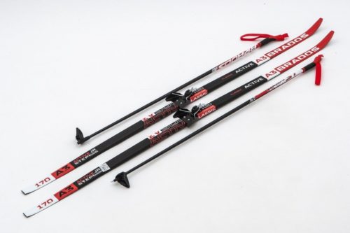 Лыжи Комплект 75 мм - 200 STEP Brados Active A3 Red (упак. 6 комп.)