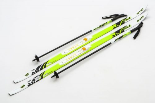 Лыжи Комплект NNN (крепление STC START) - 140 WAX Kid Lemon (упак. 9 комп.)