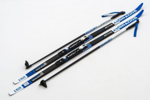 Лыжи Комплект NNN (крепление STC) - 150 WAX Brados Active A3 Blue (упак. 9 комп.)