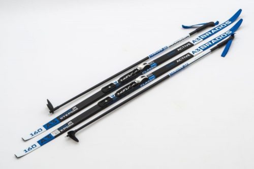 Лыжи Комплект NNN (крепление STC) - 160 STEP Brados Active A3 Blue (упак. 9 комп.)