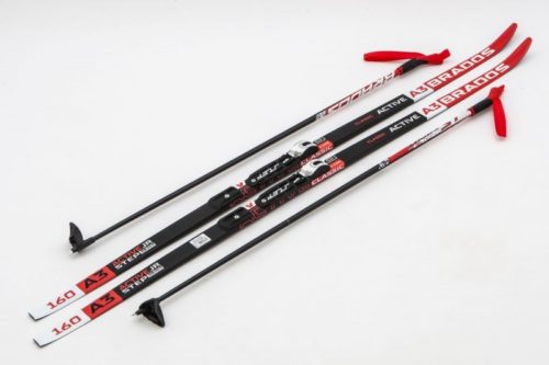 Лыжи Комплект NNN (крепление STC) - 160 STEP Brados Active A3 Red (упак. 9 комп.)
