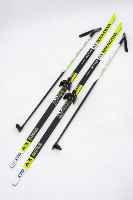 Лыжи Комплект NNN (крепление STC) - 160 STEP Brados Active A3 Yellow (упак. 9 комп.)