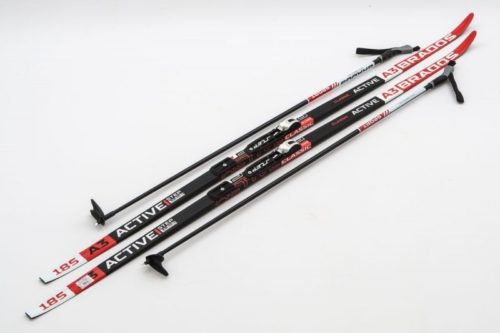 Лыжи Комплект NNN (крепление STC) - 185 STEP Brados Active A3 Red (упак. 9 комп.)
