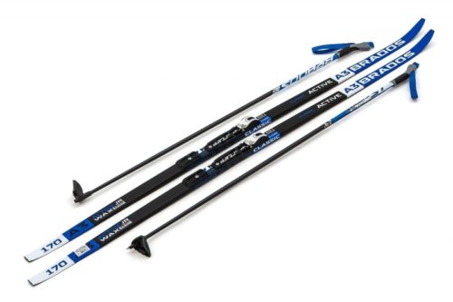 Лыжи Комплект NNN (крепление STC) - 190 STEP Brados Active A3 Blue (упак. 9 комп.)