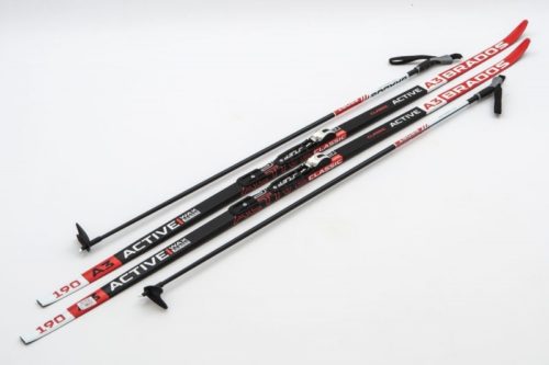 Лыжи Комплект NNN (крепление STC) - 190 WAX Brados Active A3 Red (упак. 9 комп.)