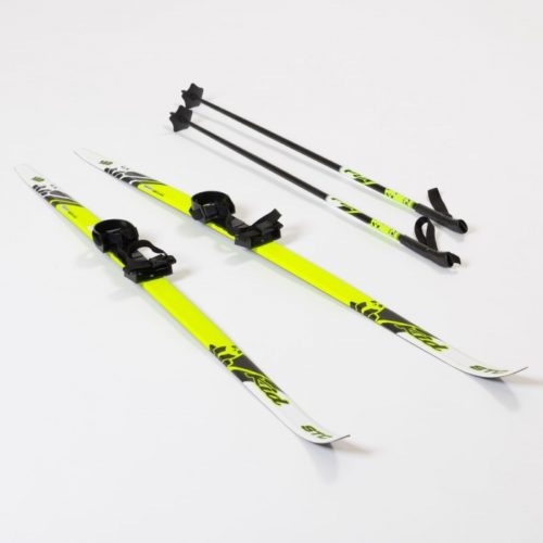 Лыжи Комплект Комби - 140 STEP Kid Lemon (упак. 6 комп.)