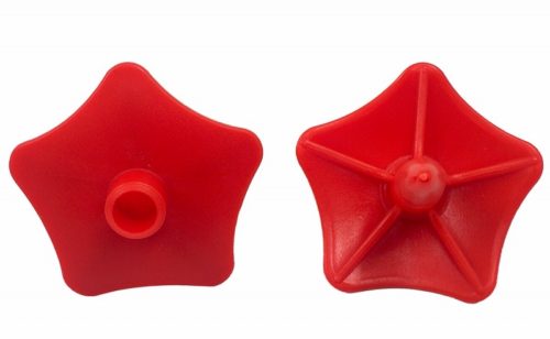 Для палок Опора STC ОД-02 КРАСНАЯ (лапка) для ДЕТСКИХ стеклопластиковых палок