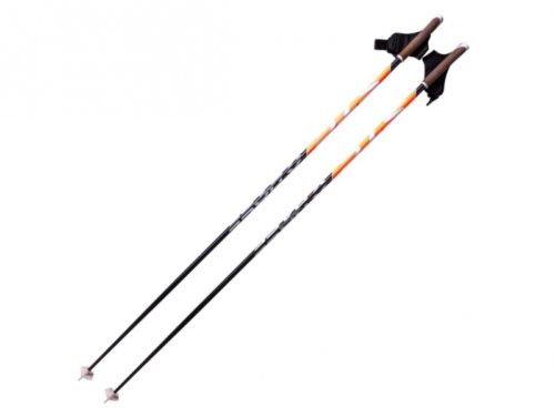 Палки лыжные гоночные углеволокно 100% 160 X-RACE ORANGE