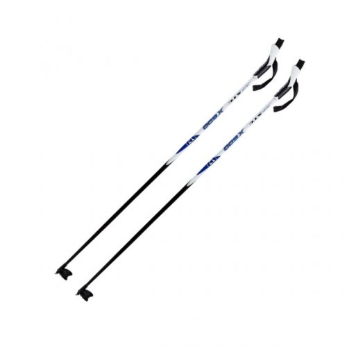 Палки СТЕКЛОВОЛОКНО 100% лыжные 130 STC Blue X600