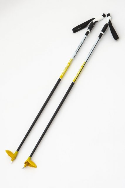 Палки СТЕКЛОВОЛОКНО 100% лыжные 145 STC Yellow BRADOS Sport Composite