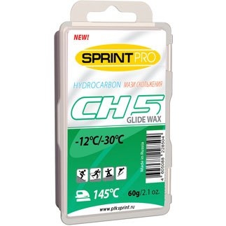 Парафин (СКОЛЬЖЕНИЯ) SPRINT PRO CH5 ЗЕЛЕНЫЙ (-12/-30)