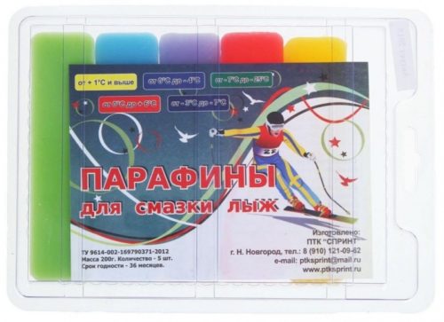 Парафин комплект SPRINT 5 шт. ПЛ-5 (0 -25) 200 гр.