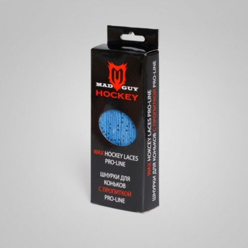 Шнурки для коньков с пропиткой Pro-Line MAD GUY (213 см, синий)