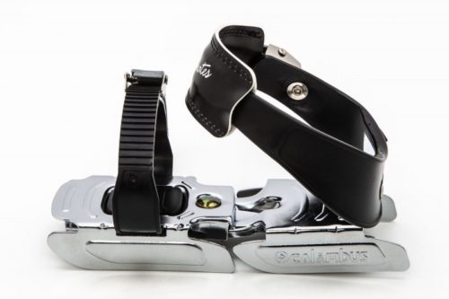 Коньки раздвижные CALAMBUS Bob Skate двухполозные с ремешками черные 24-34 р.