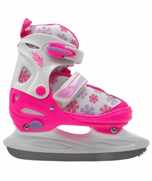 Коньки раздвижные CALAMBUS Jasmin ICE белый/розовый р.38-41