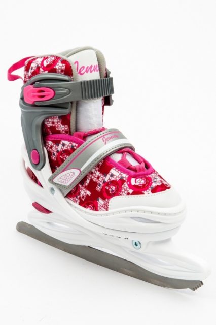 Коньки раздвижные CALAMBUS Jenny ICE белый/розовый р.38-41