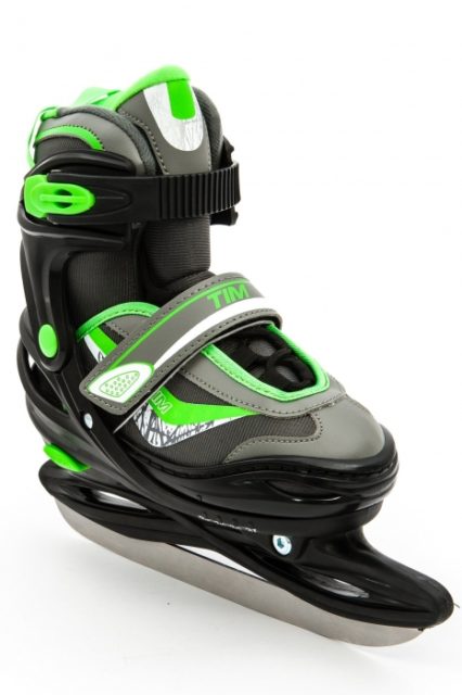Коньки раздвижные CALAMBUS TIM ICE черный/зеленый р.38-41
