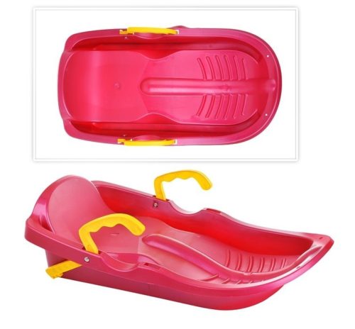 Санки пластиковые SNOW - БОБ ручной тормоз (упак. 5 шт.)