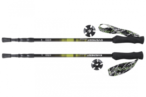 Палки для ходьбы TT EVEREST треккинговые раздвижные C EVA РУЧКОЙ TT 105-135 см GREEN