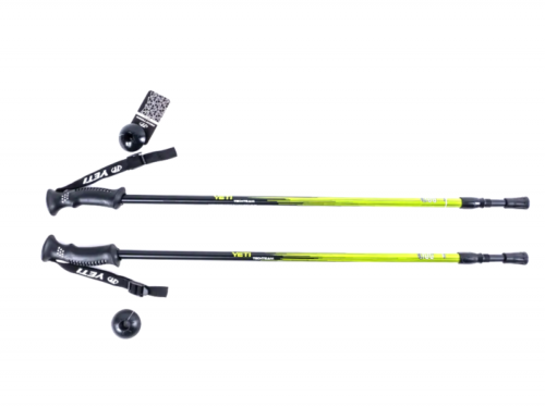 Палки для ходьбы TT YETI треккинговые раздвижные C РЕЗИНОВОЙ РУЧКОЙ TT 115-135 см GREEN