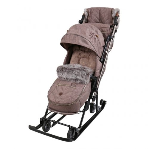 Коляска комби Ника Joy every day J1/3 БЕЖЕВЫЙ С МИШКАМИ