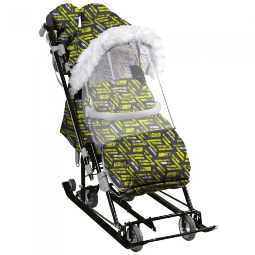Коляска комби Ника Детям 7-8SК/4 СПОРТИВНЫЙ ЛИМОННЫЙ ( уп. 1 шт.)
