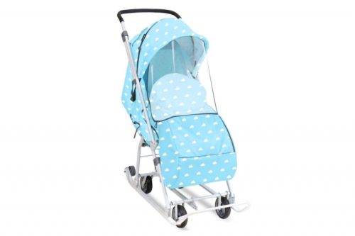 Коляска комби Ника Наши Детки3-1К/2 ОБЛАЧКА ГОЛУБОЙ