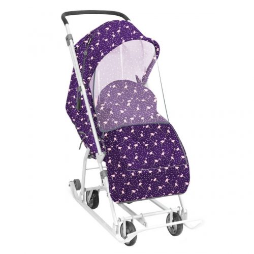 Коляска комби Ника Наши Детки3-1К/5 ФЛАМИНГО СЛИВОВЫЙ