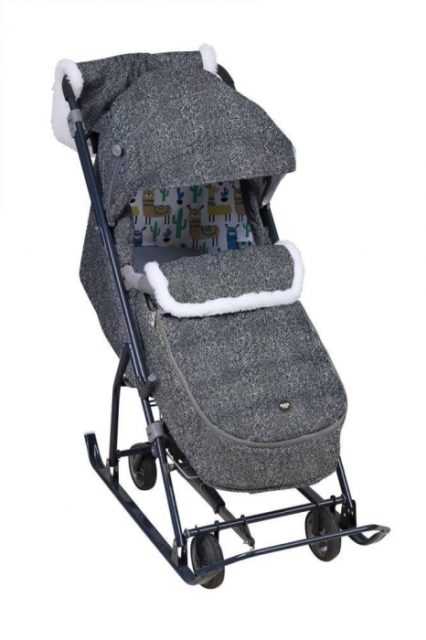 Коляска комби Ника Наши Детки6/1 ЛАМА СЕРЫЙ