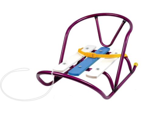 Санки кукольные СКУ1 АМАРАНТОВЫЙ БЕЗ ТОЛКАТЕЛЯ