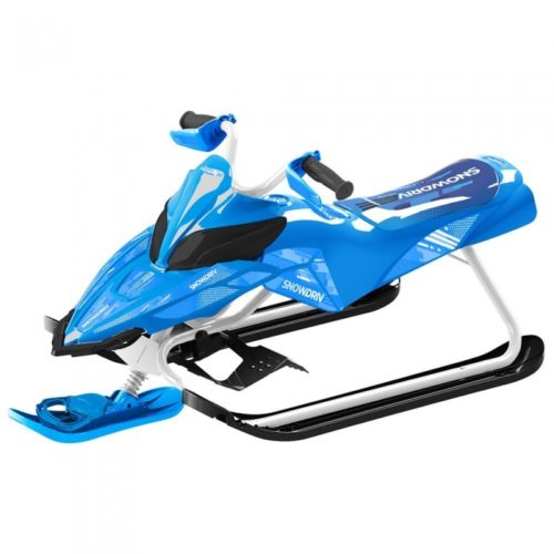 Снегокат Ника-SND5L (СИНИЙ) NEW рама белая, велоруль (уп. 1 шт.)