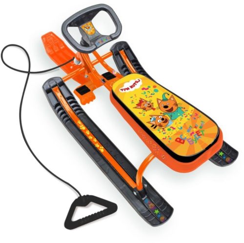 Снегокат Тимка СПОРТ 2 (ТРИ КОТА) рама оранжевая высота руля 420 мм (упак. 1 шт.)