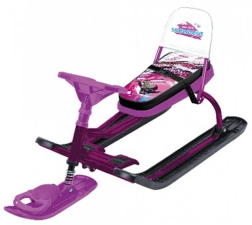 Снегокат Тимка СПОРТ 4-1 (SLALOM) рама сиреневая СО СПИНКОЙ (упак. 1 шт.)