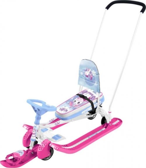 Снегокат Тимка СПОРТ 6 (ЕДИНОРОГ) ВЫДВИЖНЫЕ КОЛЕСА СО СПИНКОЙ (упак. 1 шт.)
